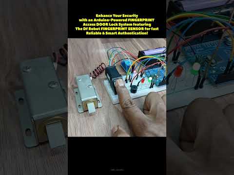 fingerprint Door Lock system using Arduino #arduino #arduinoproject #robotics #fingerprintsensor