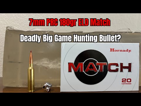 7mm PRC Gel Test: Is The 180gr Match A Legitimate Big Game Hunting Bullet?