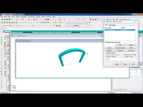 Day 15  STAAD Pro Tutorials   Analysis & Design of RCC Curve Beam
