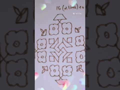 Easy Rangoli designs | kolam designs | muggulu | Festival Rangoli #kolamdesigns #rangolidesigns