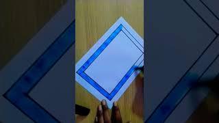 # Simple And Easy Border Design # YouTube Short