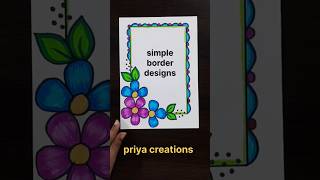 10 simple border design for project|Assignment front page design handmade|paper border designs  #art