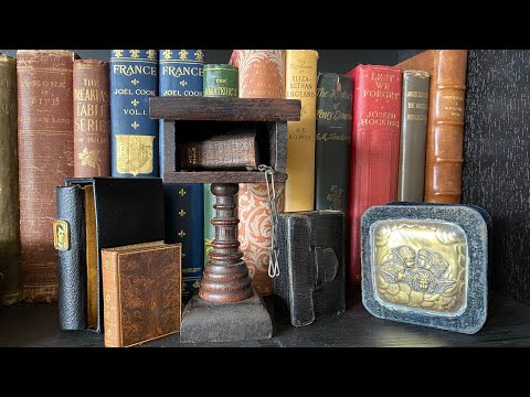 Our Miniature Book Collection, including a Bible, Poetry, Common Prayer, and Hymns #booktube #books