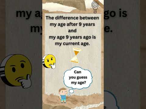 Guess My Age| Math Challenge! | M_WITH_M #mathchallenge  #guessmyage  #mathriddles #mwithm