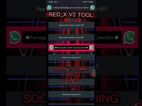 Every type of WhatsApp issue solve in this TOOL LINK V2https://t.me/redxwasihack