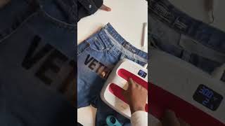 DIY Designer Jeans Transformation#DIYFashion #CustomJeans #DesignerInspired