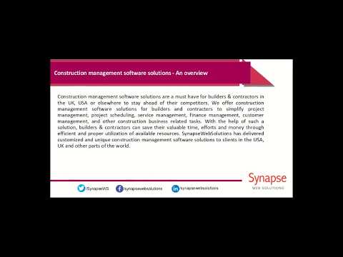 SynapseWebSolutions - construction management software solutions
