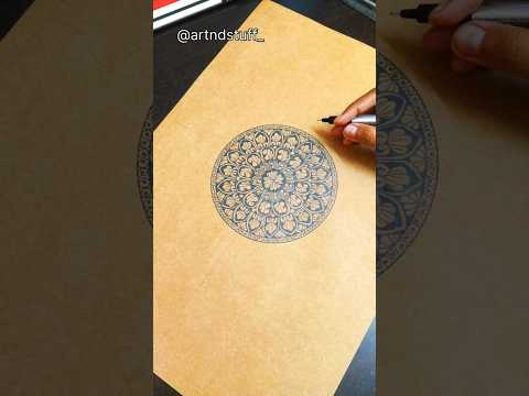 Drawing an A3 Size Mandala Art 💖 Part 1 #youtubeshorts #mandalaart #mandaladrawing #mandala