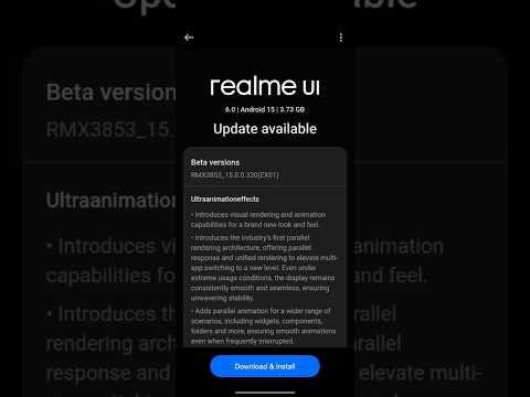 realme GT 6T | Android 15 open beta 2 update | realme UI 6 |