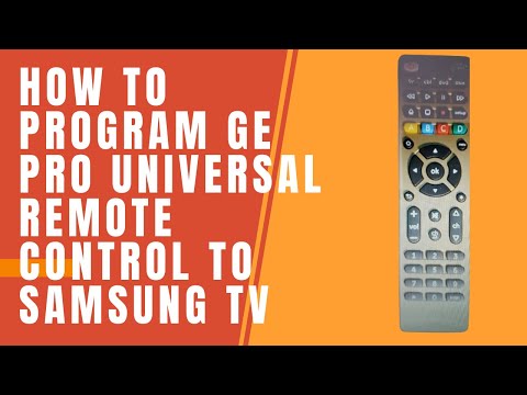 How to Program GE Pro Universal Remote Control to Samsung TV