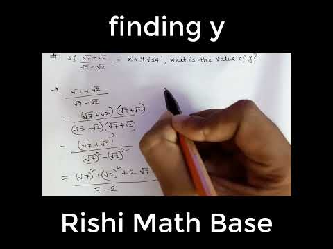 Solving Simple Equations for 'y' #shorts #youtubeshorts Rishi Math Base, 070825