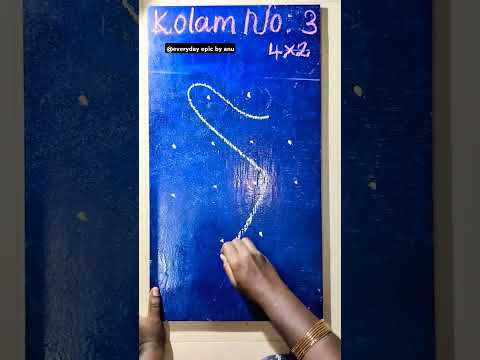 Apartment kolam - 3#pullikolam #sikkukolam#margazhi #muggulu#muraivasal#epic #tamilsong#simplekolam