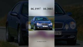 Evolution of Mercedes CLK-Class (1997-2009) #shorts #mercedes #mercedesbenz #mercedescar #clk