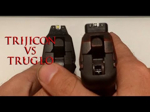 Trijicon HDs vs Truglo Tritium Pros