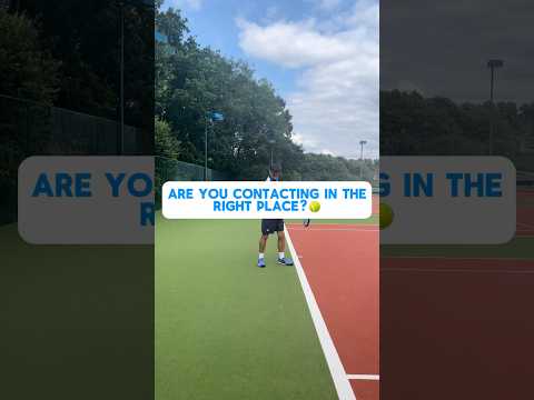 Do you contact late?🎾 #tennis #tenniscoach #tennistips #contact #latecontact #forehand #backhand