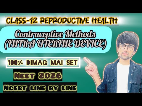 Class-12 Lecture-5 Reproductive Health [ Contraception-Intra Uterine Devices] #neet #biology #shorts