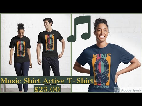 Music Shirt Active T-Shirt $25.00 link👇