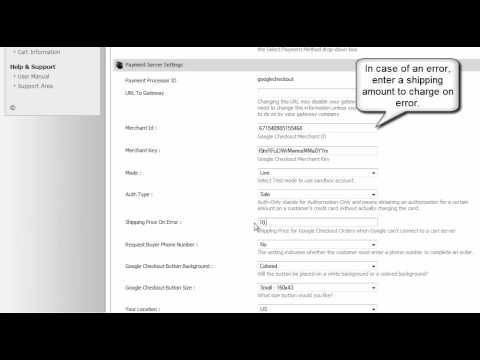 Pinnacle Cart: How to setup Google Checkout in Pinnacle Cart Shopping Cart