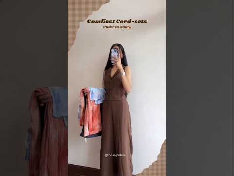 Comfortable cordset Under Rs.450 | #meesho #flipkart #myntra #shorts #cordsets #fashion #outfitideas