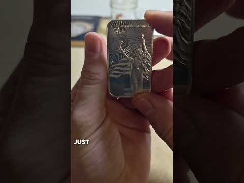 1OZ SILVER BAR AMERICAN RESERVE #bullion #foryou #fyp #coincollecting #silver #investing #blowup