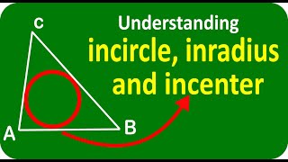 What are Incenter, incircle and inradius