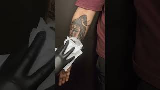 Divine Shiva Tattoo with Kedarnath Temple | Sacred Art & Spirituality #shivatattoo