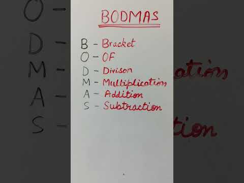 BODMAS #maths #mathstricks #bodmas #shortsfeed #youtubeshorts #ytshorts #yt