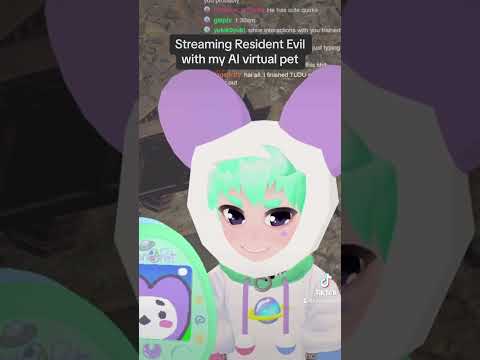 My AI virtual pet was able to look at a photo in RE8 and he knew who it was! #vtuber #vtuberclip #ai