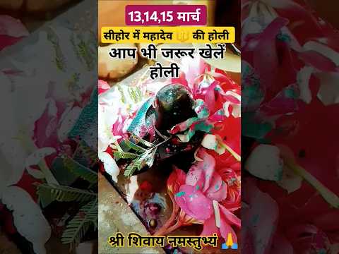 13,14,15 मार्च सीहोर में महादेव 🔱 की होली आप भी खेले होली#upay#shortsfeed#astrology #pradeepmishra