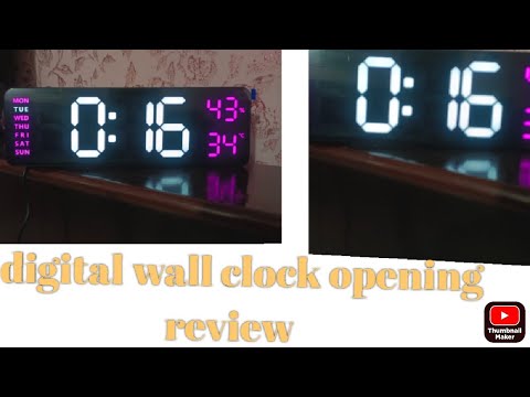 Digital wall clock opening and review #darazreview #digital #clock part1