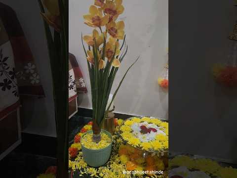 Haldi kunku decoration ... #makarsankranti #haldikunku #decoration