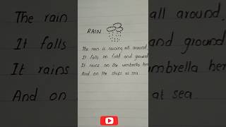 Rain 🌧️🌧️🌧️ #writing #english #poem