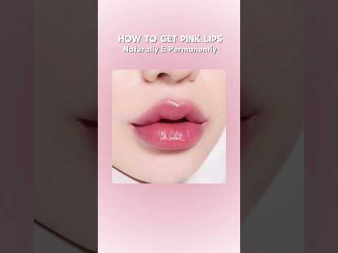 How to get pink lips naturally and permanently 👄🤌🏻#trending #fypシ゚viral #aesthetic #pink #viral