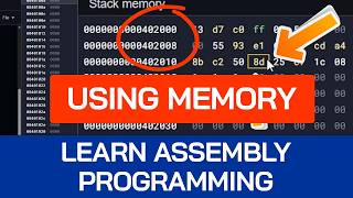 Learn Assembly: Using Memory for Beginners | x86-64 Assembly Tutorial | DATA Segment of RAM