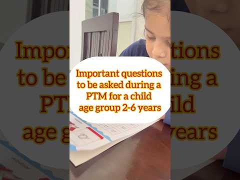 Parent-Teacher Meeting Guide!! Top questions #parenting #kidslearning #shorts
