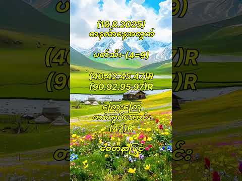 (18.8.2025) တနလ်ာနေ့အတွက် #popular #2d #2d3d #2danimation #motivation #youtubeshorts