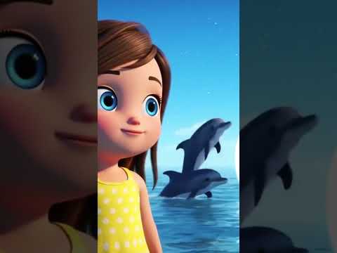 Dolphin Song for Kids 🐬 | Fun 3D Animated Nursery Rhyme | Ocean Animal Dance & Learn! 🌊🎶