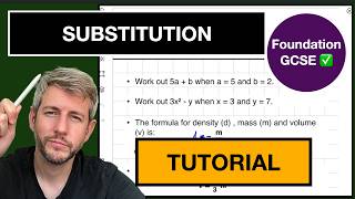 Substiting into Formula: Tutorial for Foundation GCSE Maths - Explained with Care