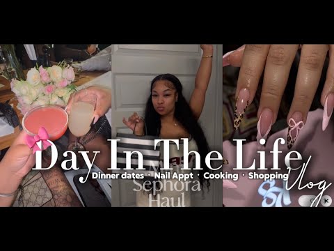 DAYS IN MY LIFE VLOG SHOPPING,COOKING,MONEY COUNT ,NAIL APPT, HAIRSTYLIST RESTOCK, GRAD DINNER,