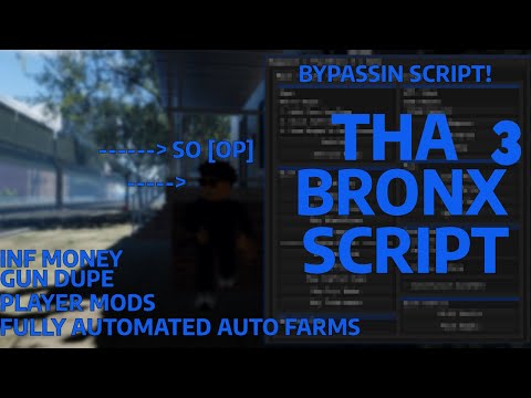 Infinite Money Tha Bronx 3 Script Bypassin | Inf Money, GunDupe, GunMods & More