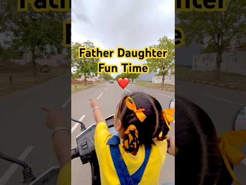 Enjoying Amazing Weather ☔️#wmk #mousam #afterrain #bikeride #vibes #lovelyweather #fatherdaughter