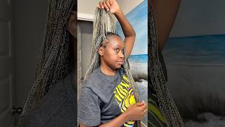 Braid refresh ! #knotlessbraids #protectivestyles #4chair #naturalhair