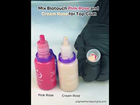 Dark Lip Correction with Biotouch's Pink Rose + Cream Rose Pigments