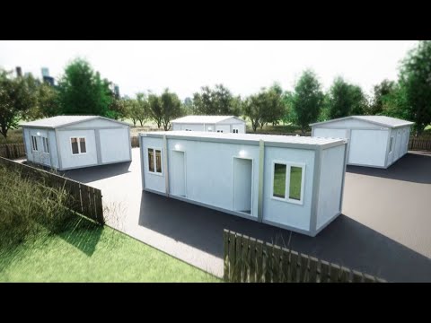 Container habitable, Container maison, Logement de chantier  | MODULE T