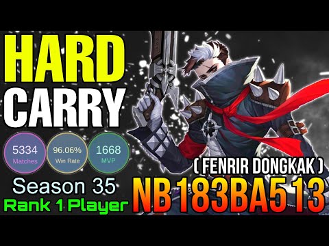 Hard Carry S35 No.1 Player with 96% Win Rate - Top 1 Mythical Immortal S35 by nb183ba513 - MLBB