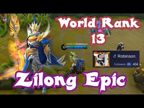 Zilong Epic Skin World Rank 13 Real Fight | zilong mobile legends