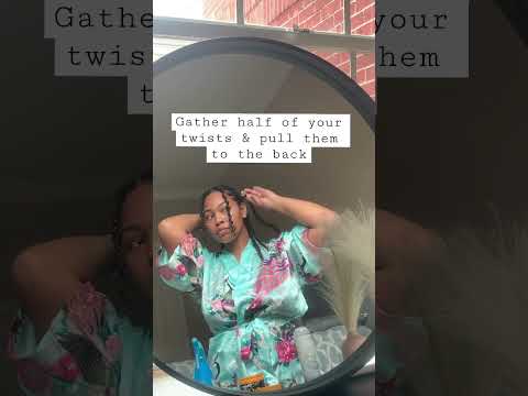 How to style your two-strand twists | natural hairstyle tutorial | twistout tutorial
