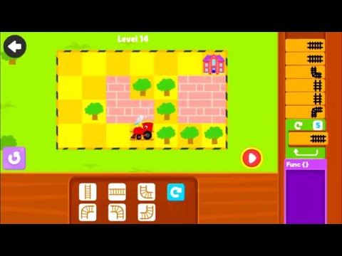 Track builder | Loops | level 1 to 15 by Kidlo Coding