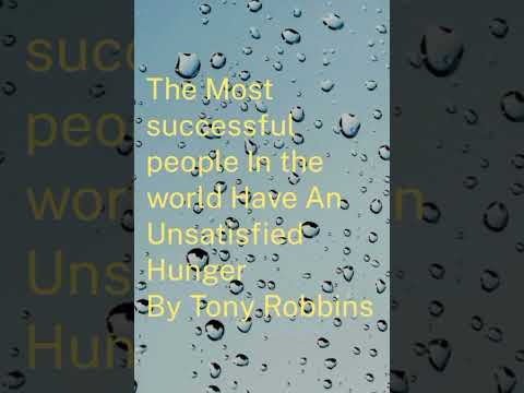 The Most successful people In the world Have An Unsatisfied Hunger By Tony Robbins #shorts#motiva...