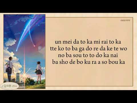 RADWIMPS - Sparkle (スパークル) easy lyrics